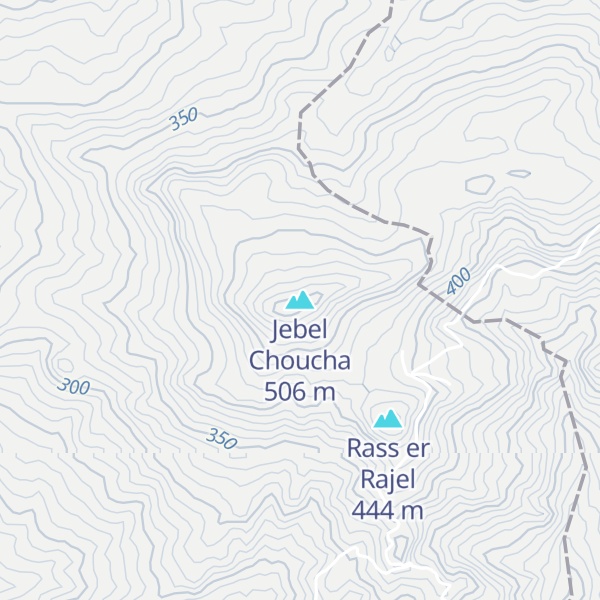 Map of Jebel Choucha