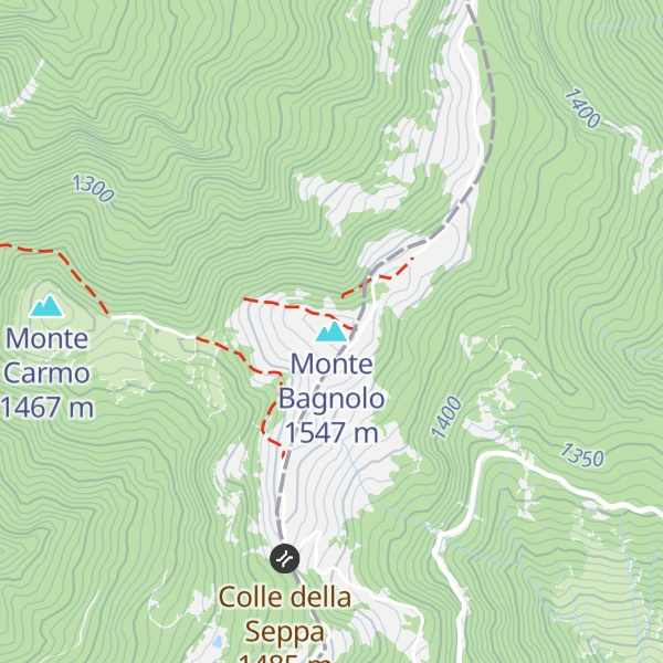 Map of Monte Bagnolo