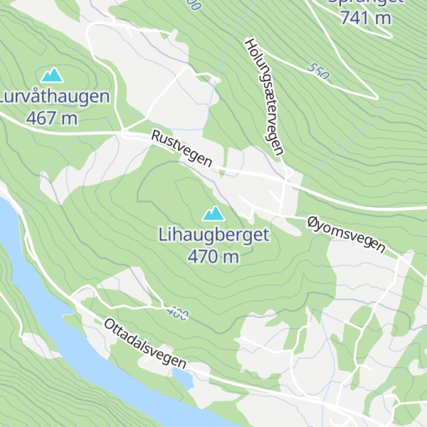 Map of Lihaugberget