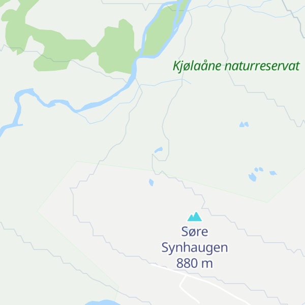 Map of Nørdre Synhaugen