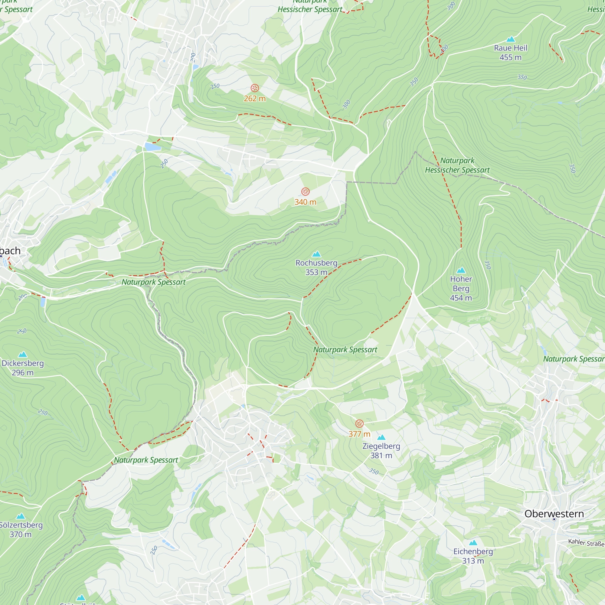 Wetterschutzhütte Geiselbach map