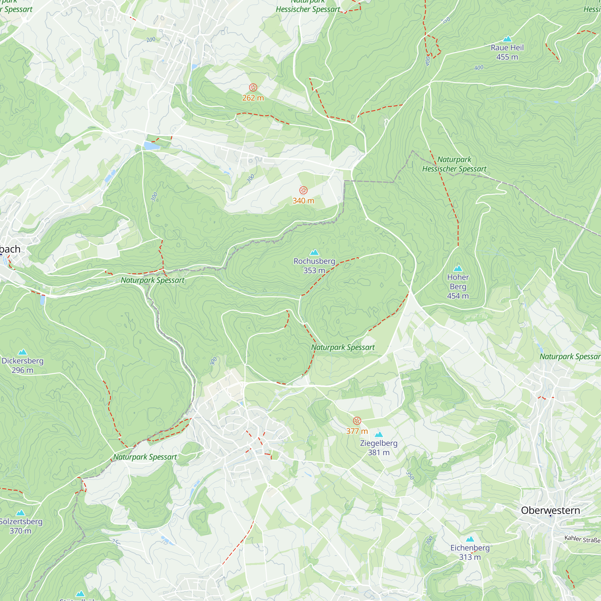 Wetterschutzhütte Geiselbach map