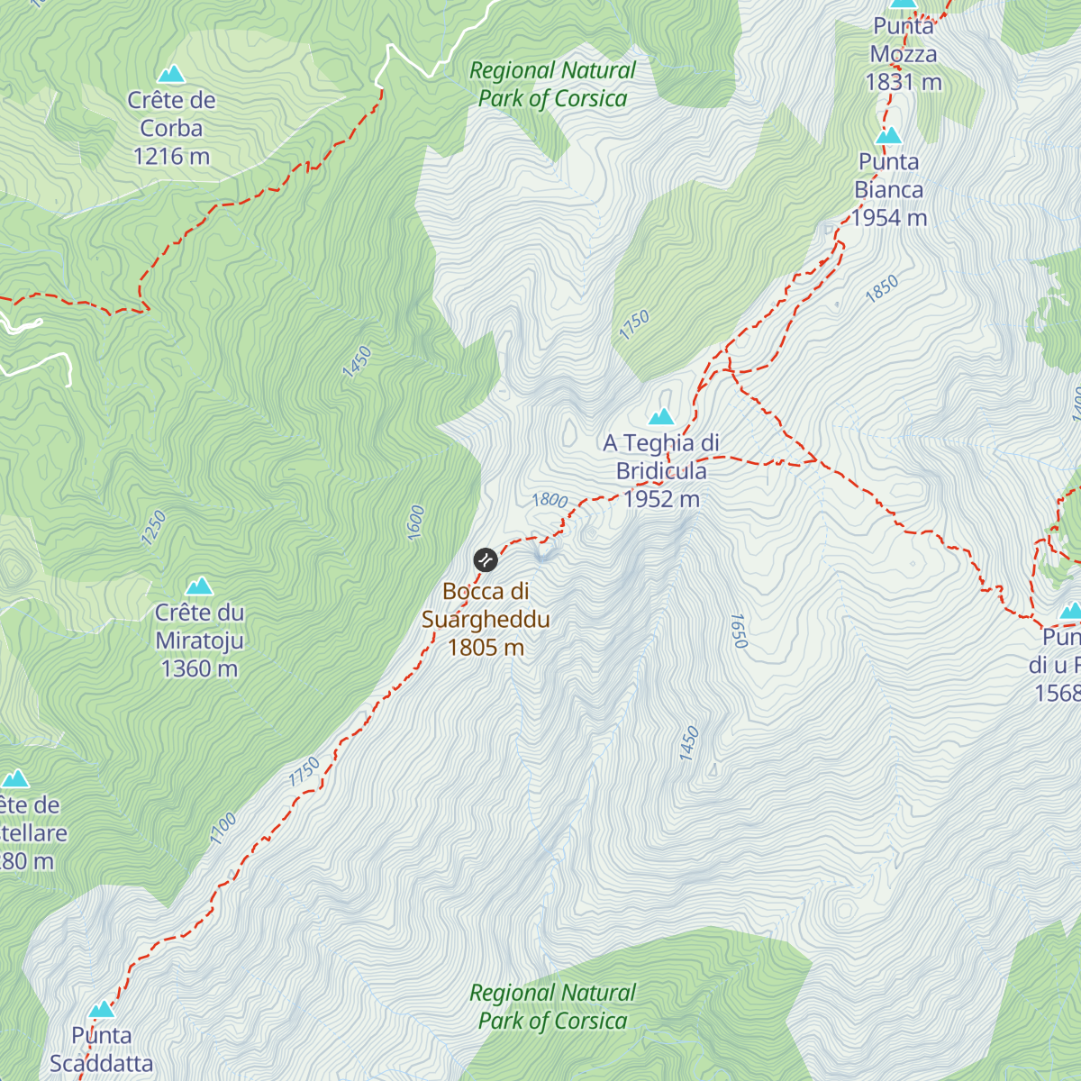 Refuge d'Usciolu map