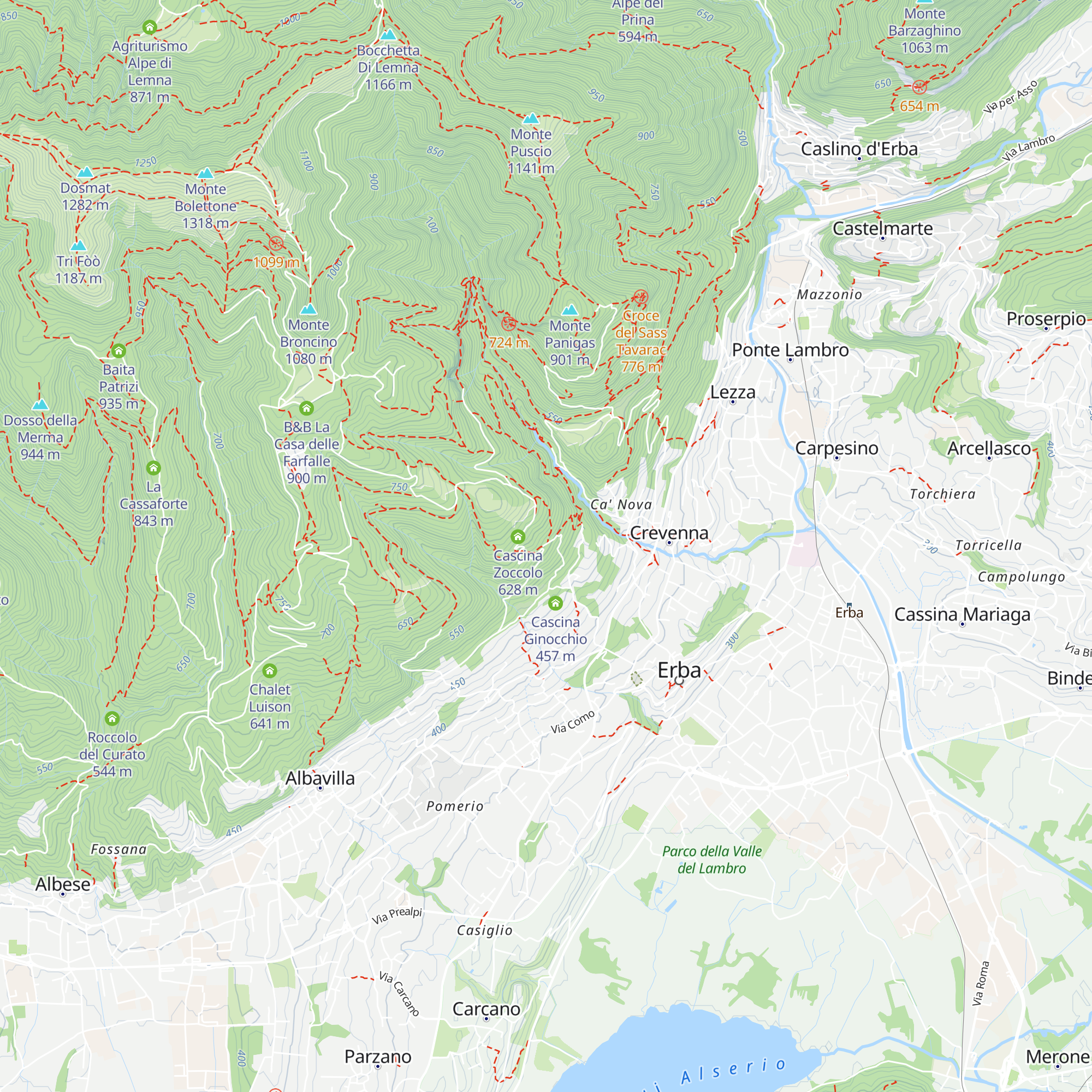 Trattoria Alpina map