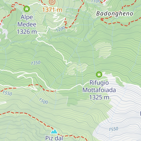 Map of Rifugio Alpe Basciarino