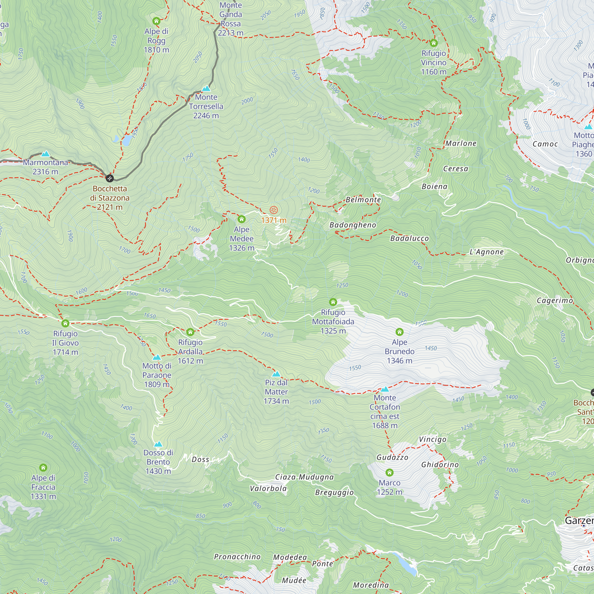 Rifugio Alpe Basciarino map