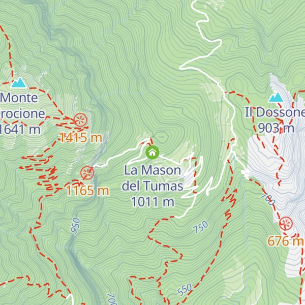 Map of La Mason del Tumas