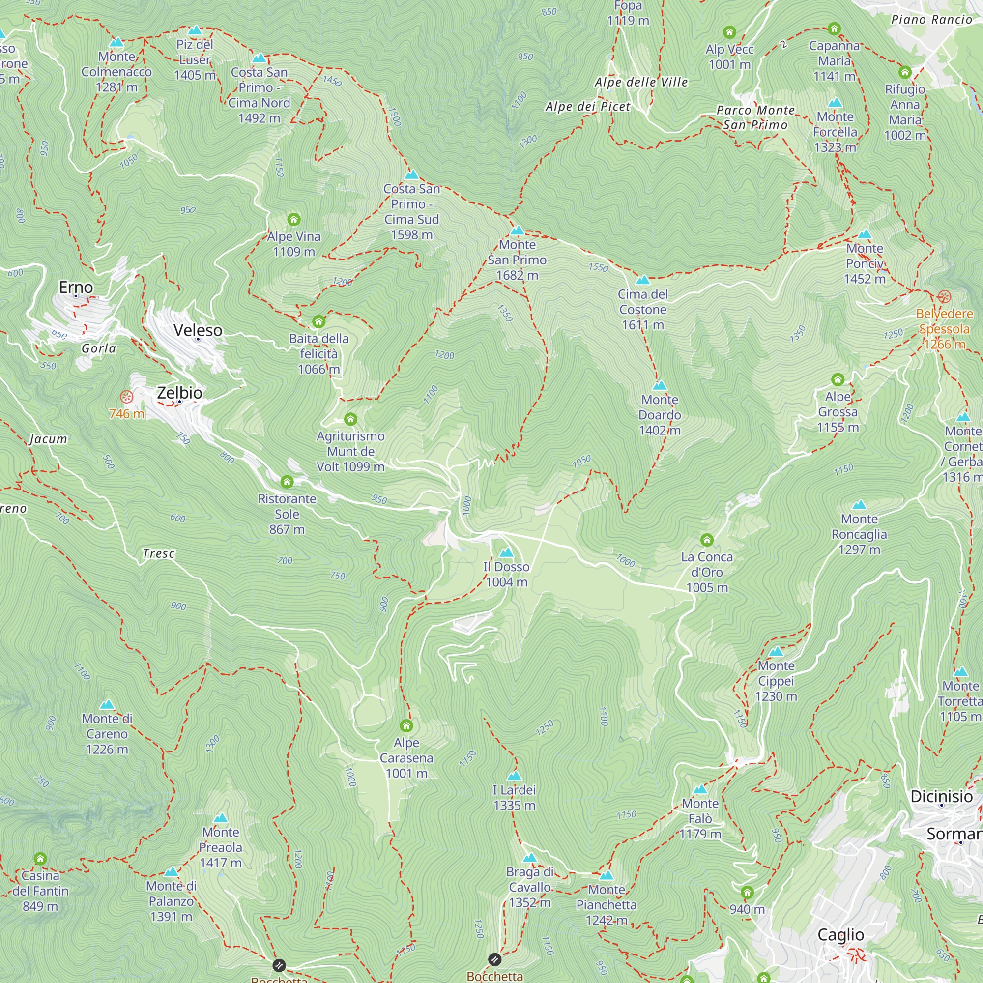 Villa Bertarelli map