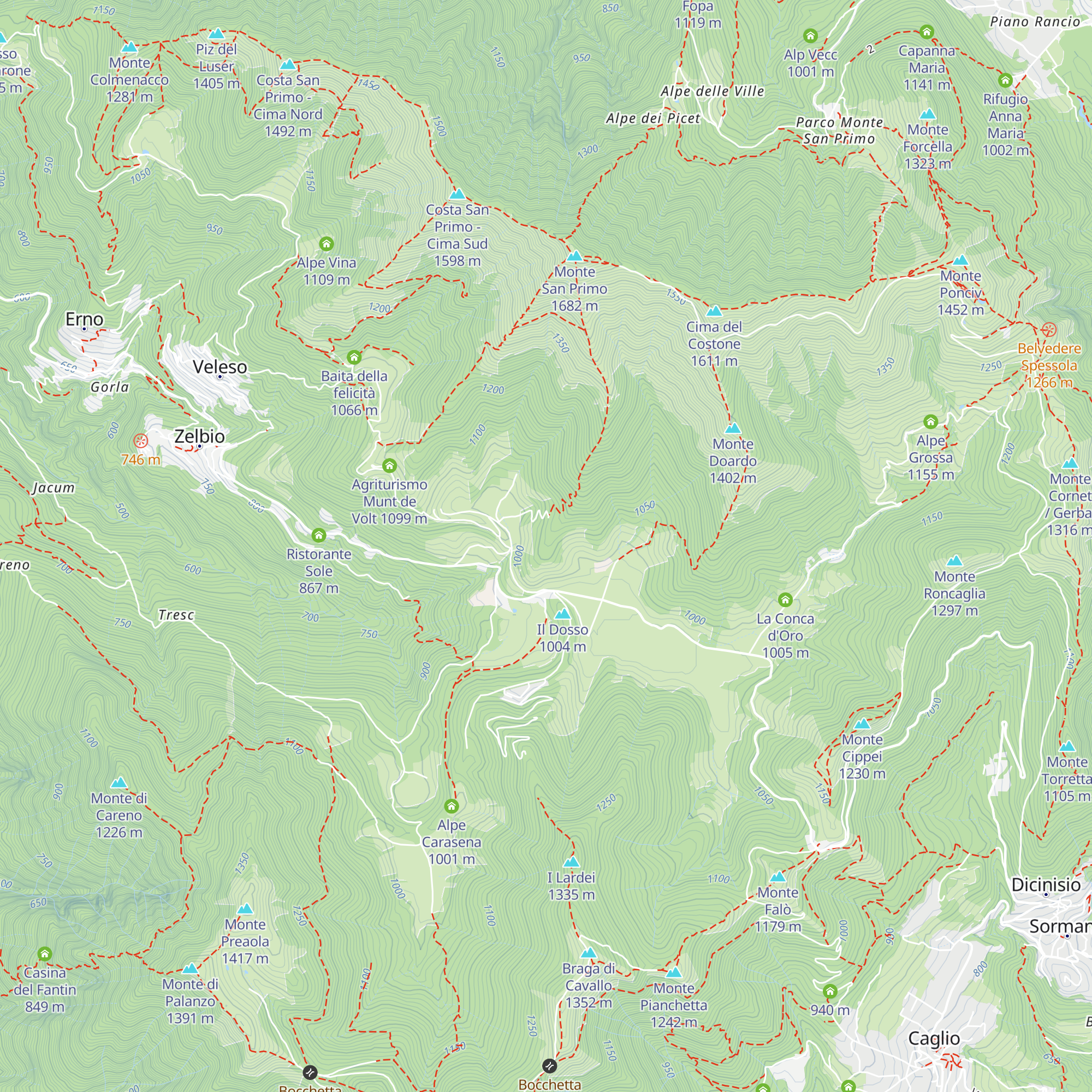 Villa Bertarelli map