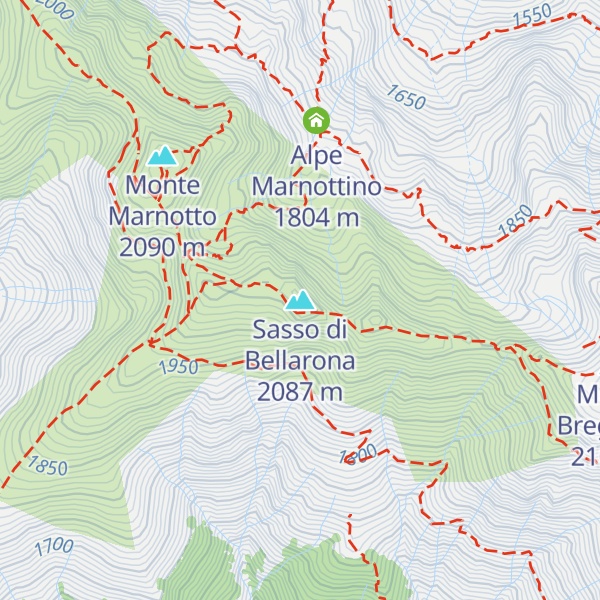 Map of Sasso di Bellarona