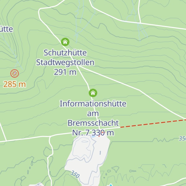 Map of Informationshütte am Bremsschacht Nr. 7