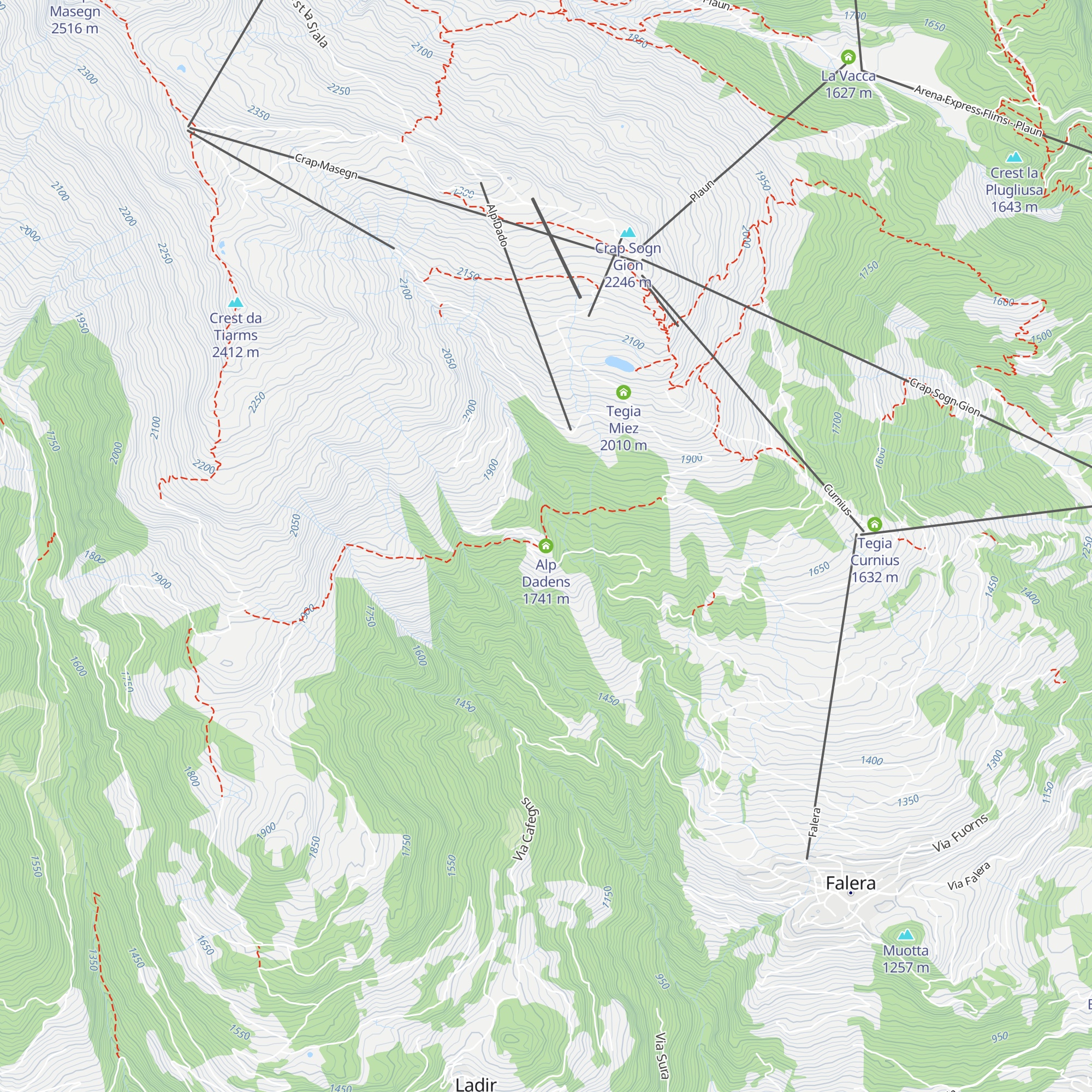 Alp Dadens map