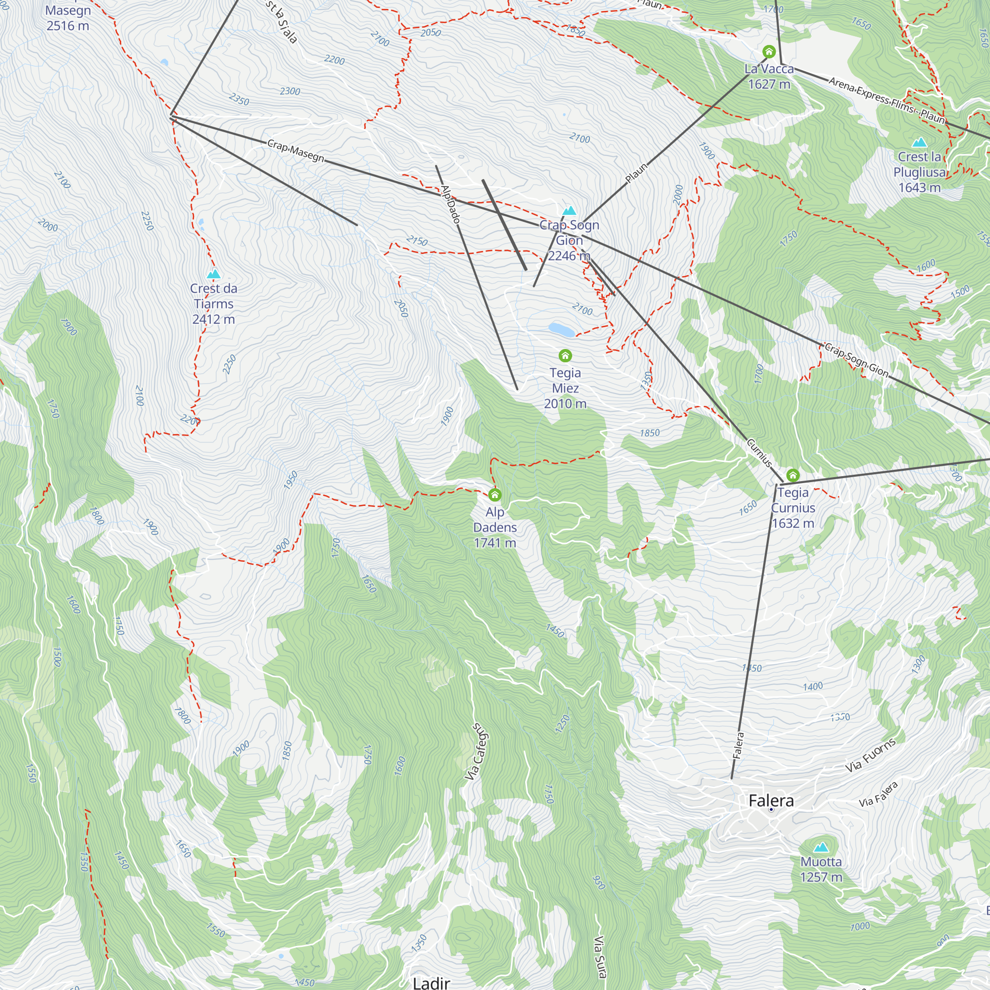 Alp Dadens map