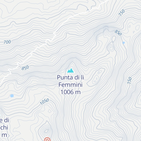 Map of Punta di li Femmini