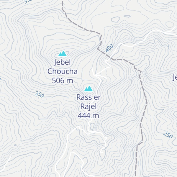Map of Rass er Rajel