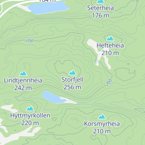 Map of Storfjell