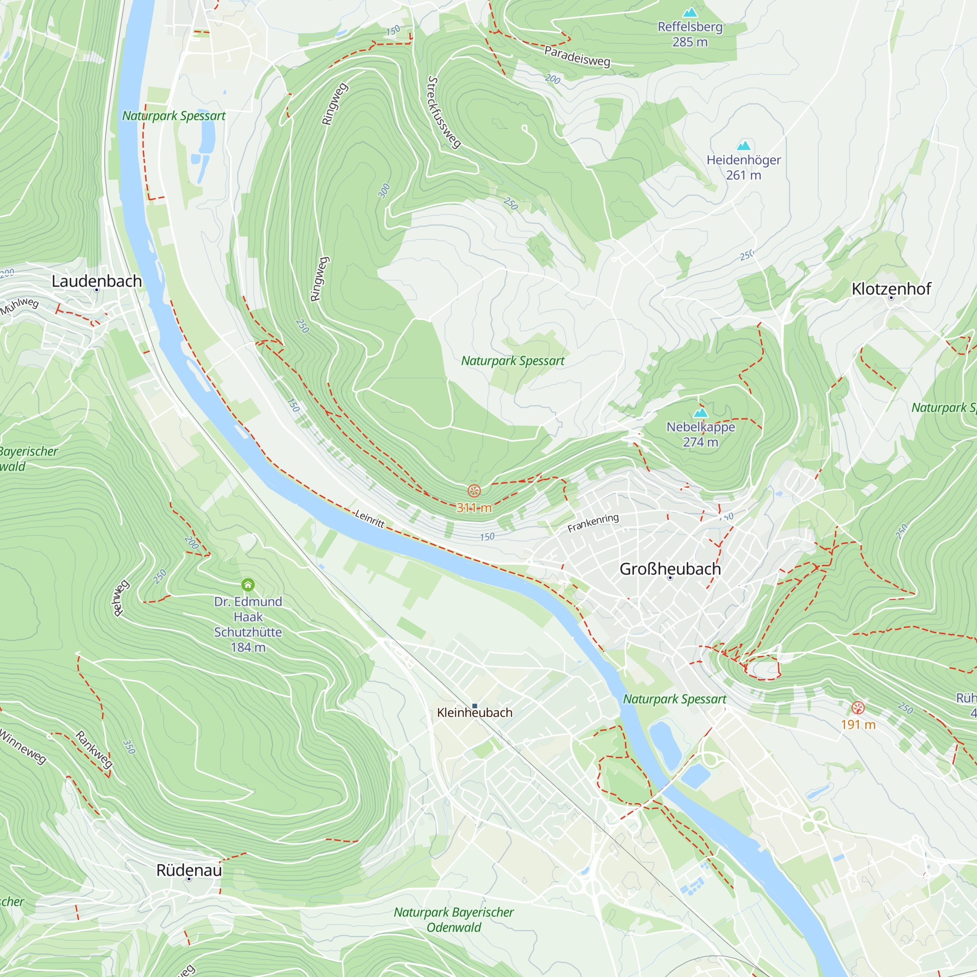 Busigberg-Hütte map