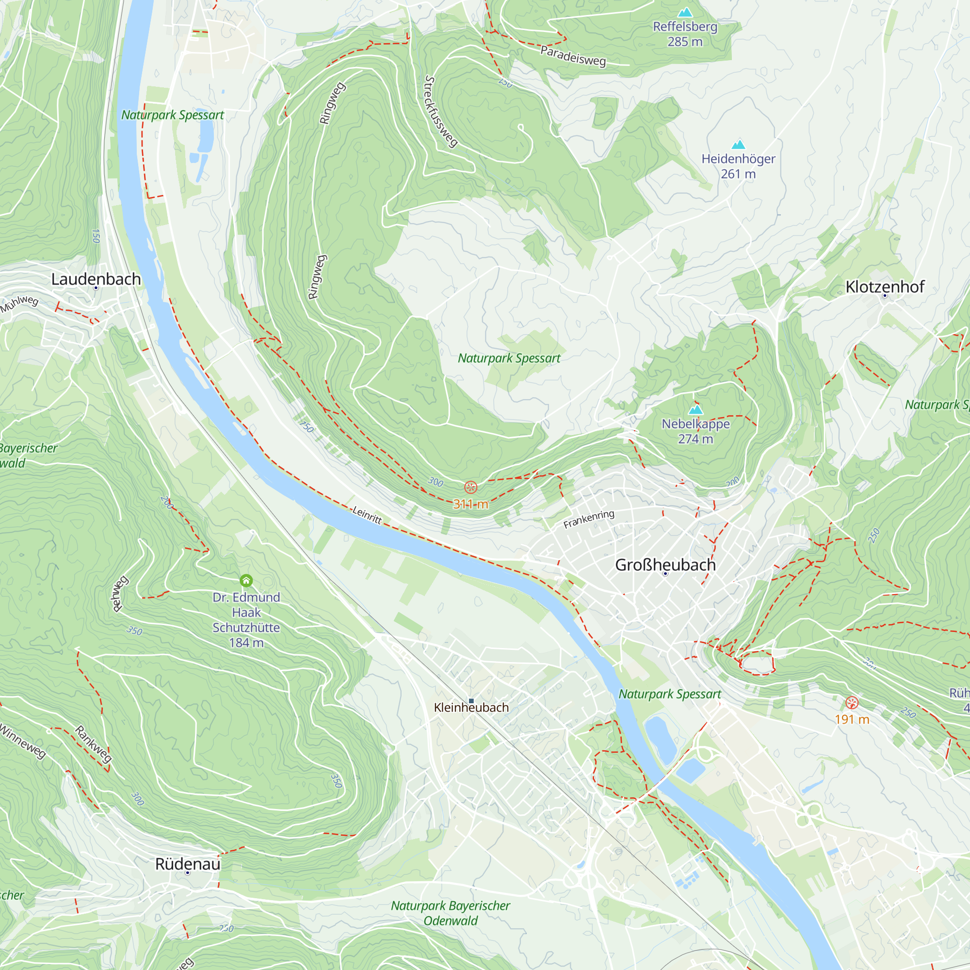 Busigberg-Hütte map