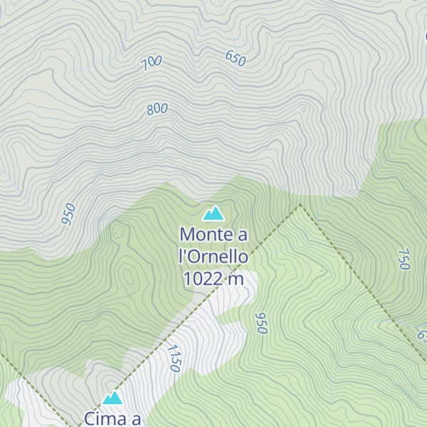 Map of Monte a l'Ornello