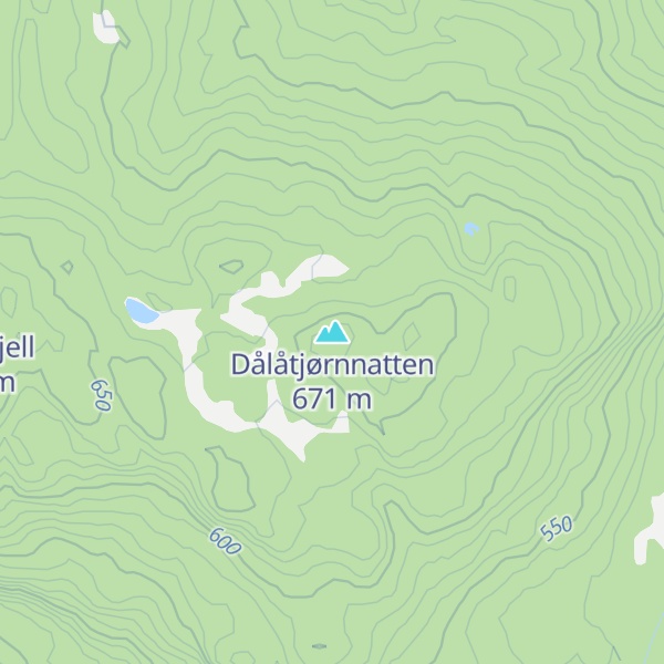 Map of Dålåtjørnnatten