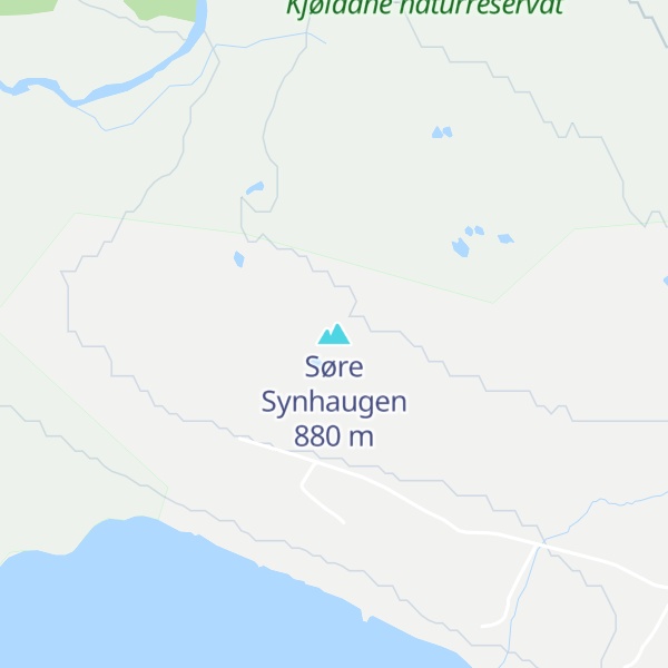 Map of Søre Synhaugen