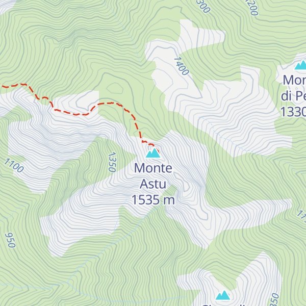 Map of Monte Astu