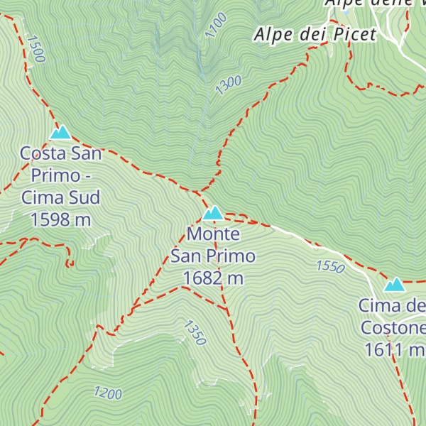Map of Monte San Primo