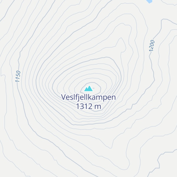 Map of Veslfjellkampen