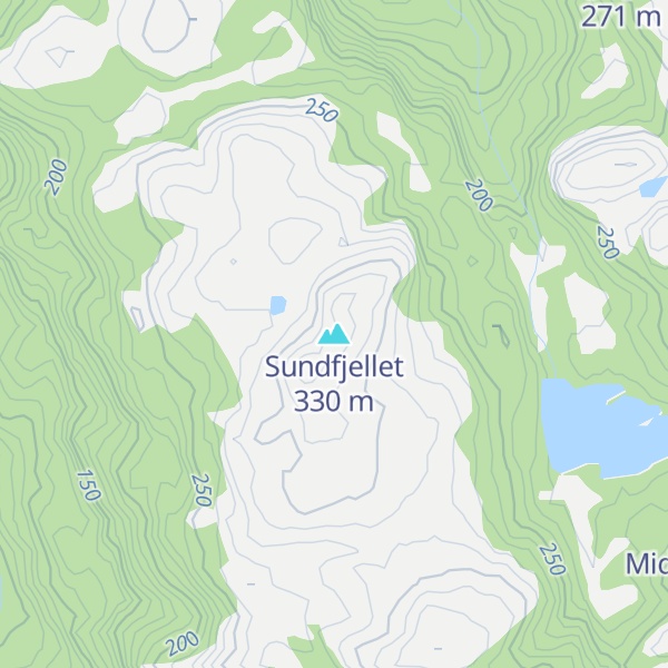 Map of Sundfjellet
