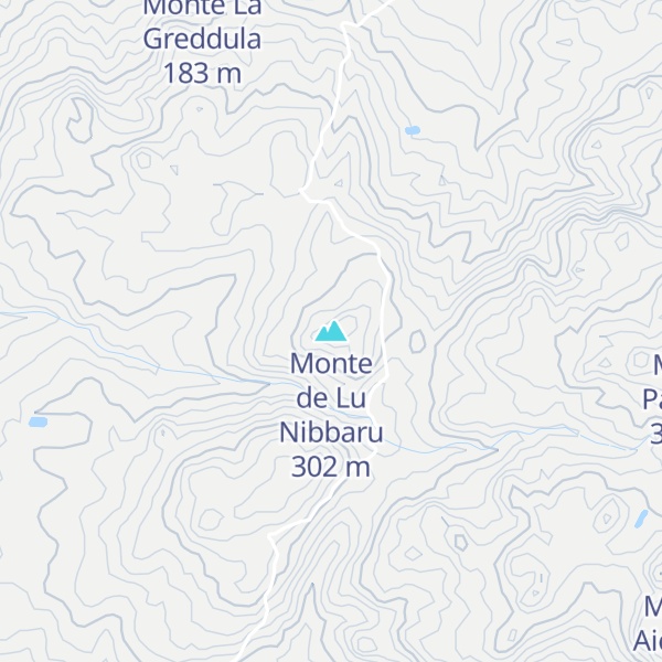 Map of Monte de Lu Nibbaru