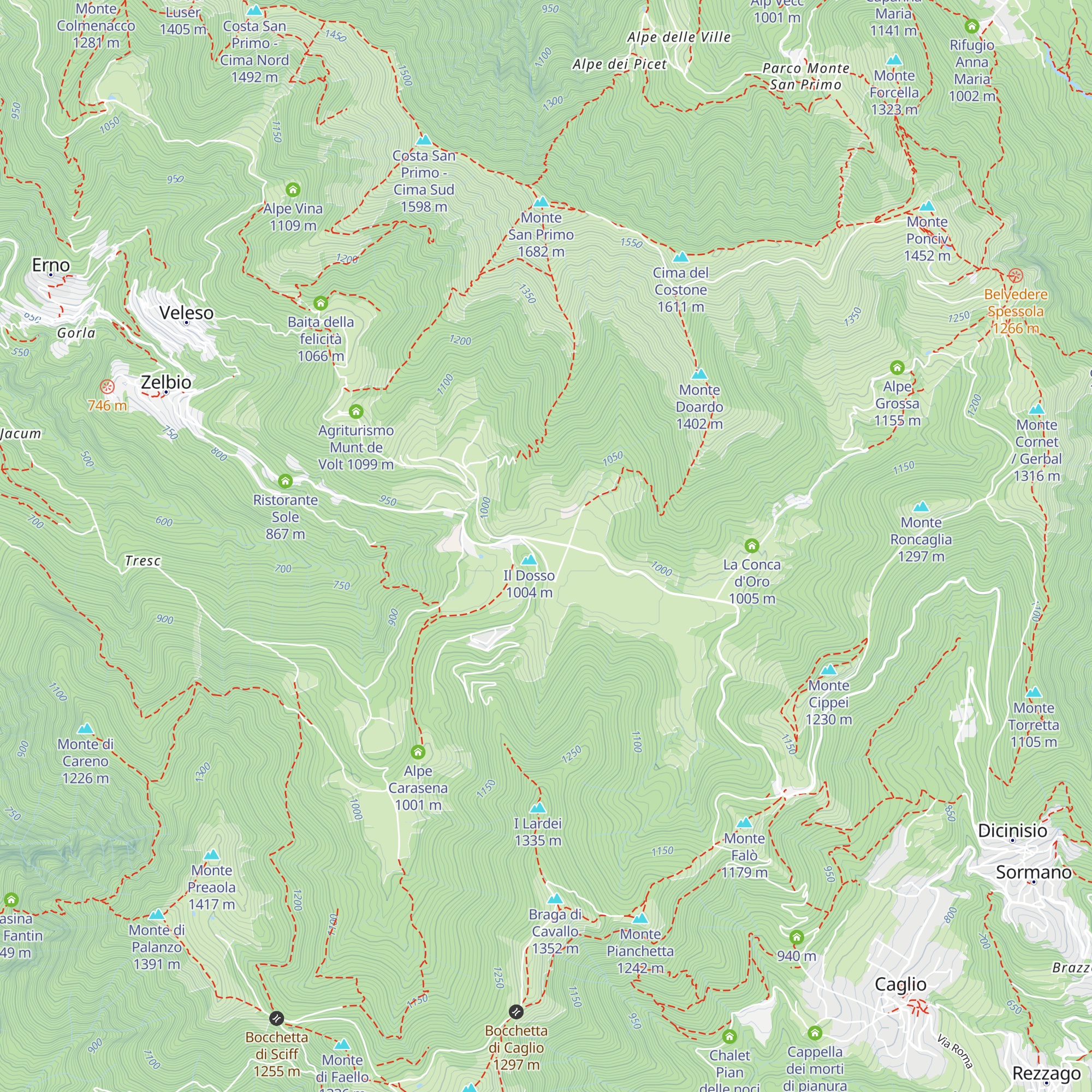 Bar Spugna map