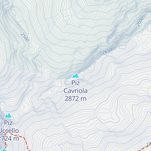 Map of Piz Cavriola