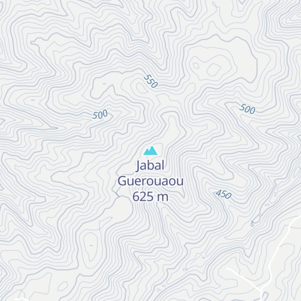 Map of Jabal Guerouaou