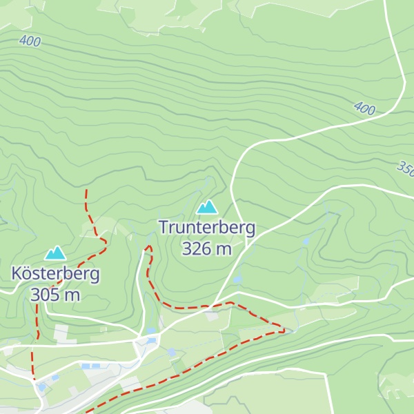 Map of Trunterberg