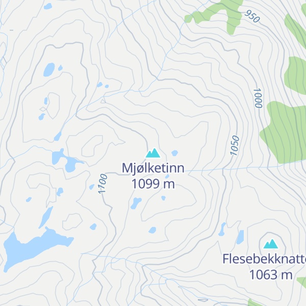 Map of Mjølketinn