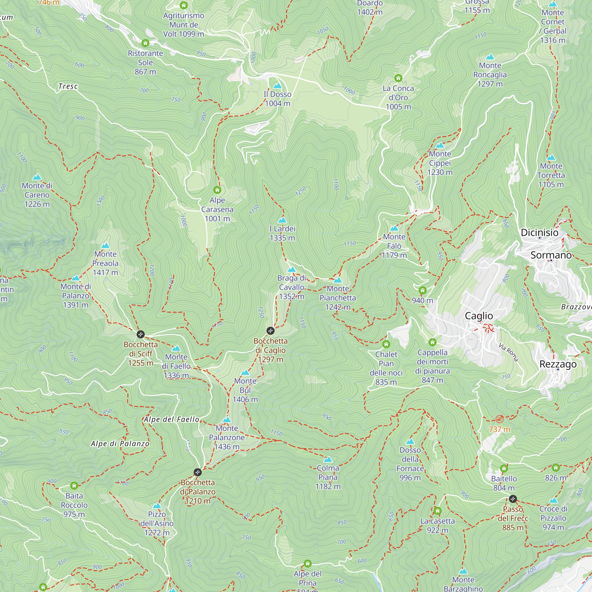Cà della Zucca map