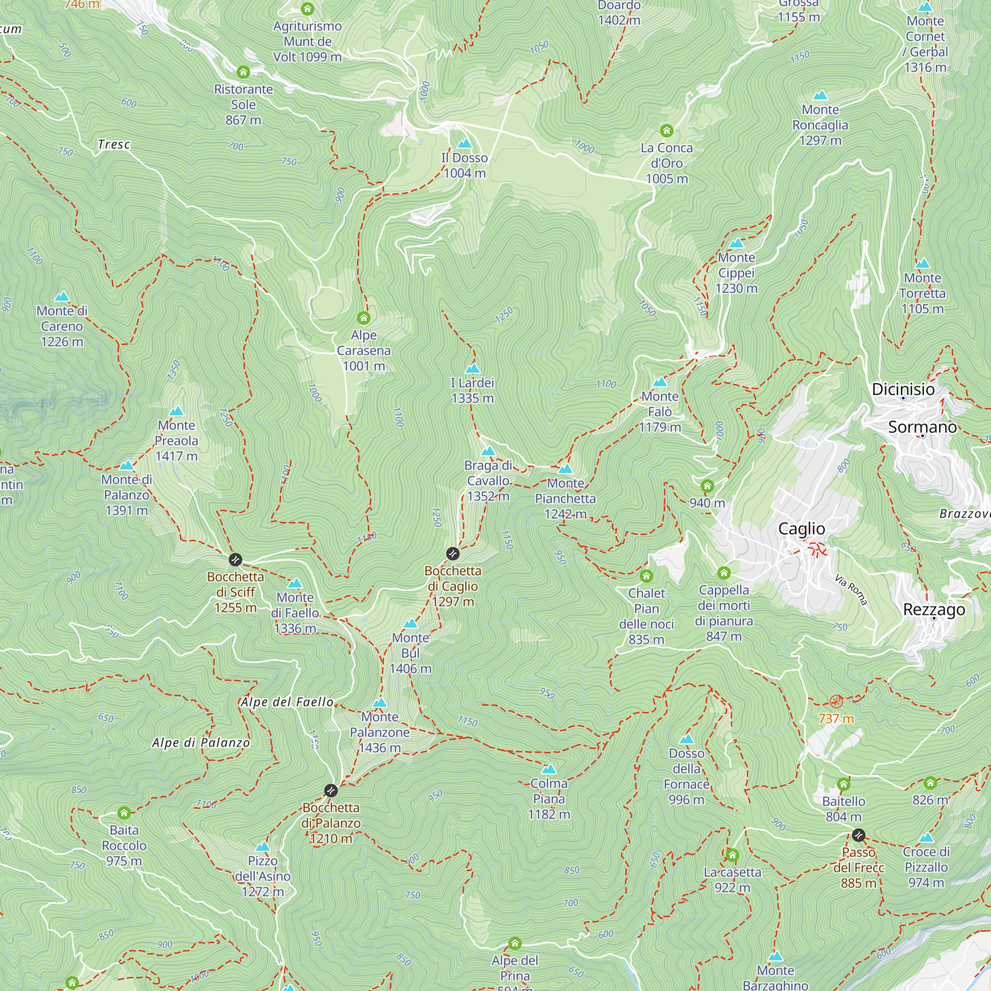 Cà della Zucca map