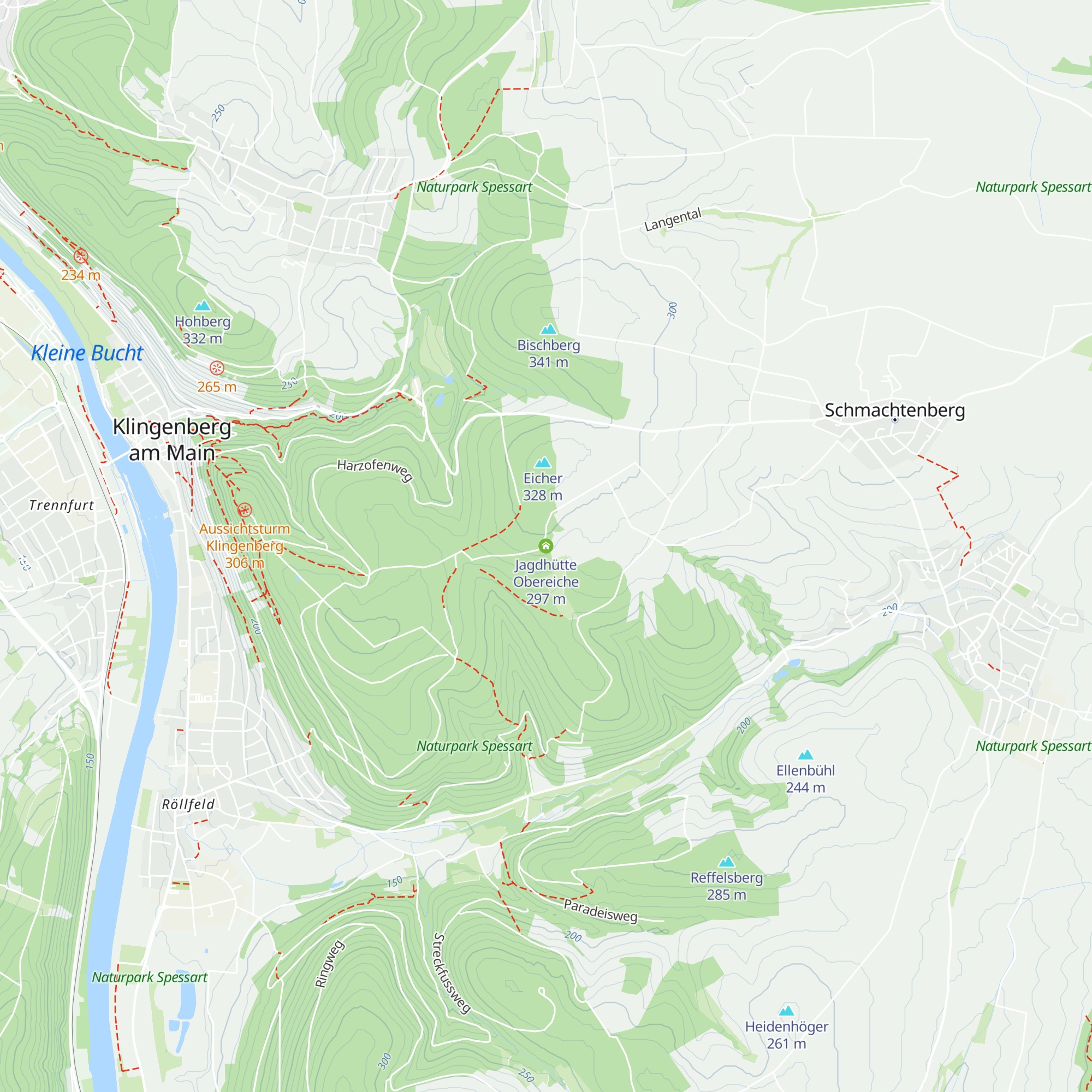 Jagdhütte Obereiche map