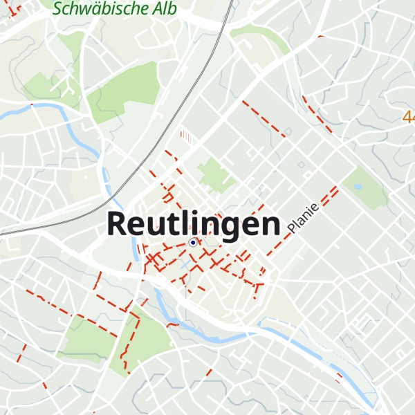 Map of Altstadt Weinstube im Gasthof Achalm