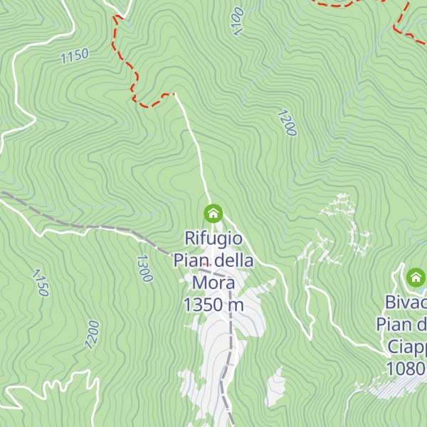 Map of Rifugio Pian della Mora