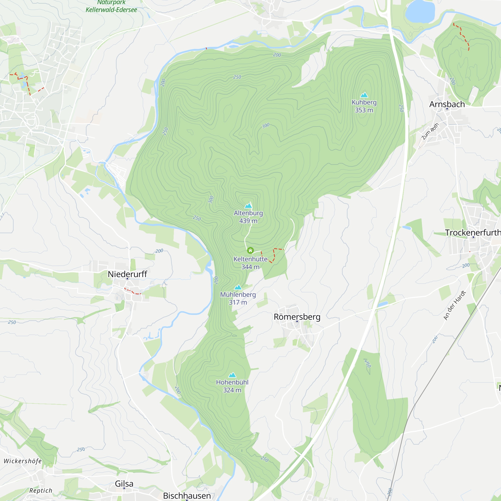 Keltenhütte map