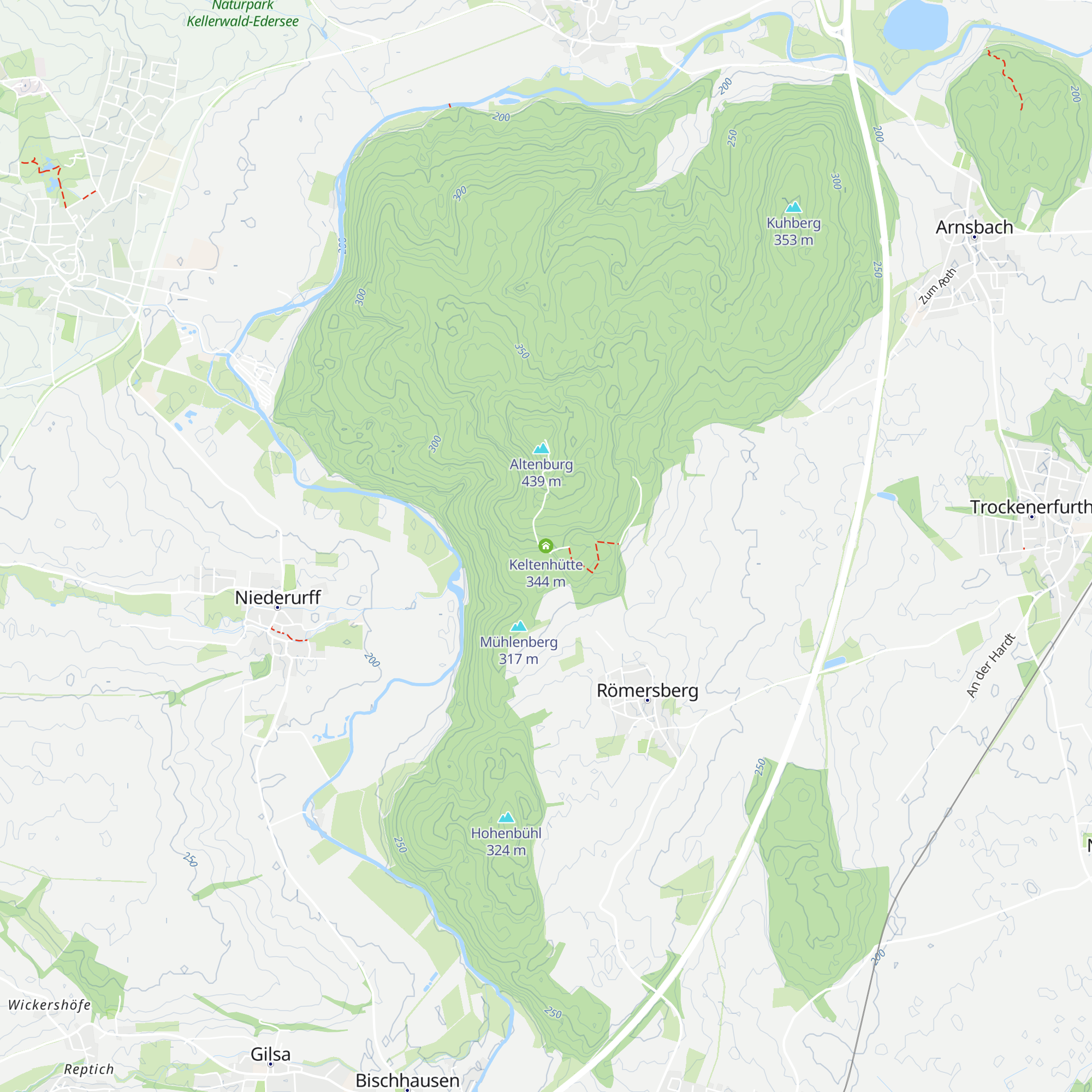 Keltenhütte map