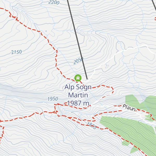 Map of Alp Sogn Martin
