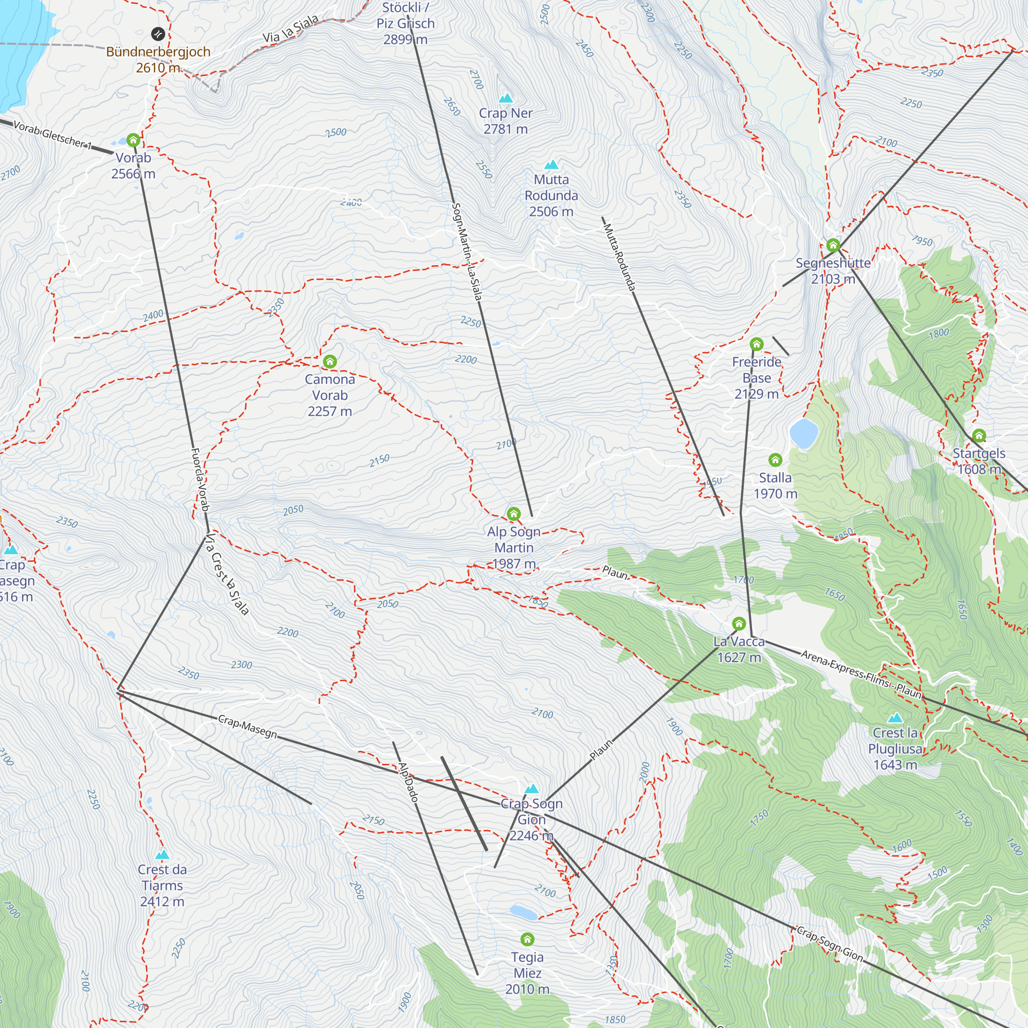 Alp Sogn Martin map