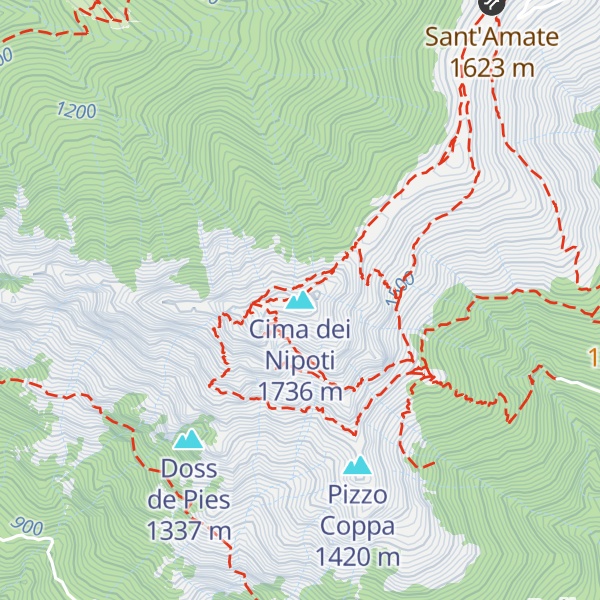 Map of Cima dei Nipoti