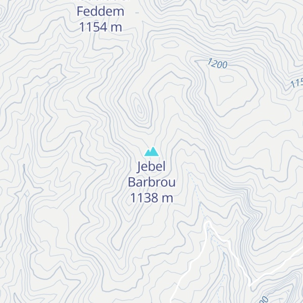 Map of Jebel Barbrou