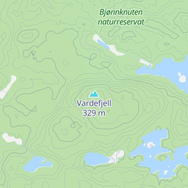Map of Vardefjell