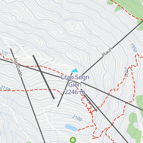 Map of Clubhütte Skiclub Flims Crap Sogn Gion