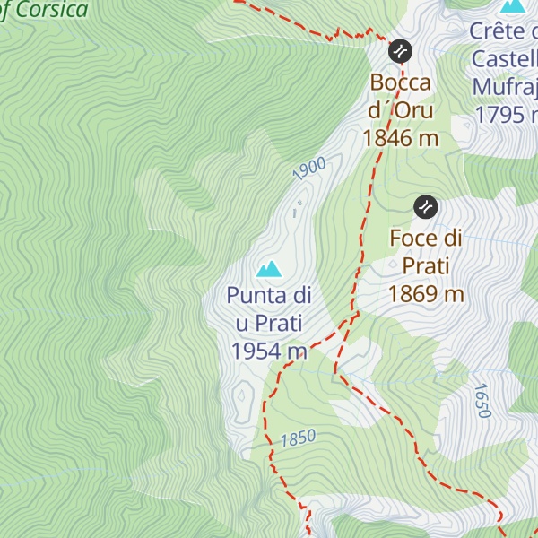 Map of Punta di u Prati