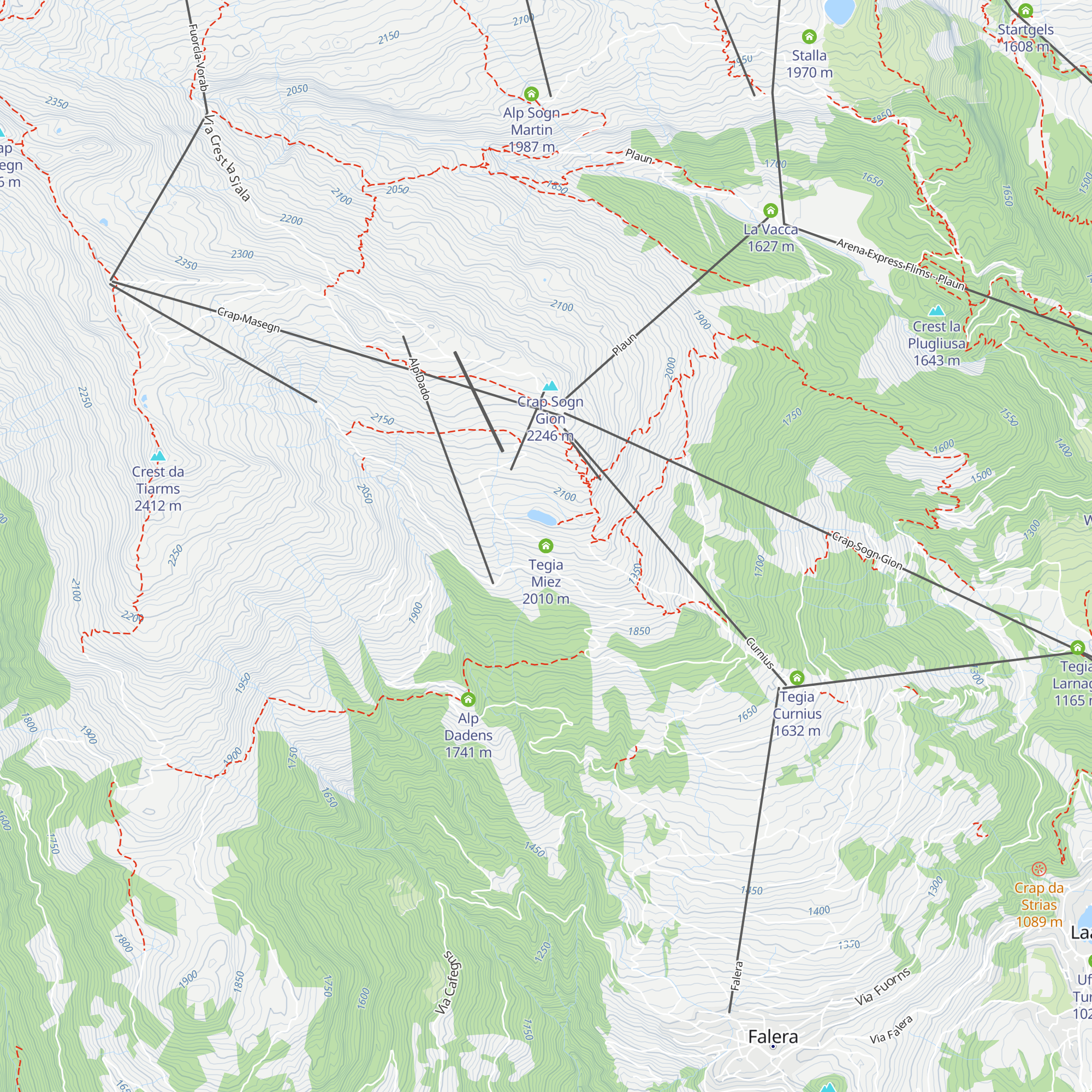 Tegia Miez map